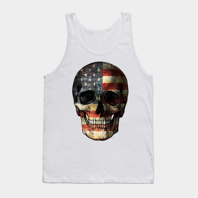 USA Skull Tank Top by valentinahramov